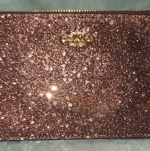 Coach Heart Glitter Wristlet - Picture 2 of 7